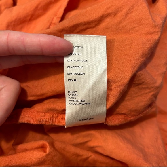 Free People All About Tiers Midi Skirt Swing Orange XS - Picture 7 of 10